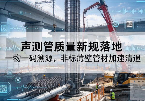 西青区声测管质量新规落地，一物一码溯源，非标薄壁管材加速清退